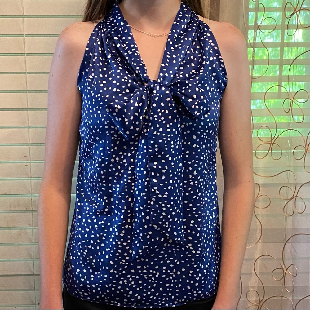 Banana Republic top, size PXXS, royal/navy blue, fits regular XXS also.